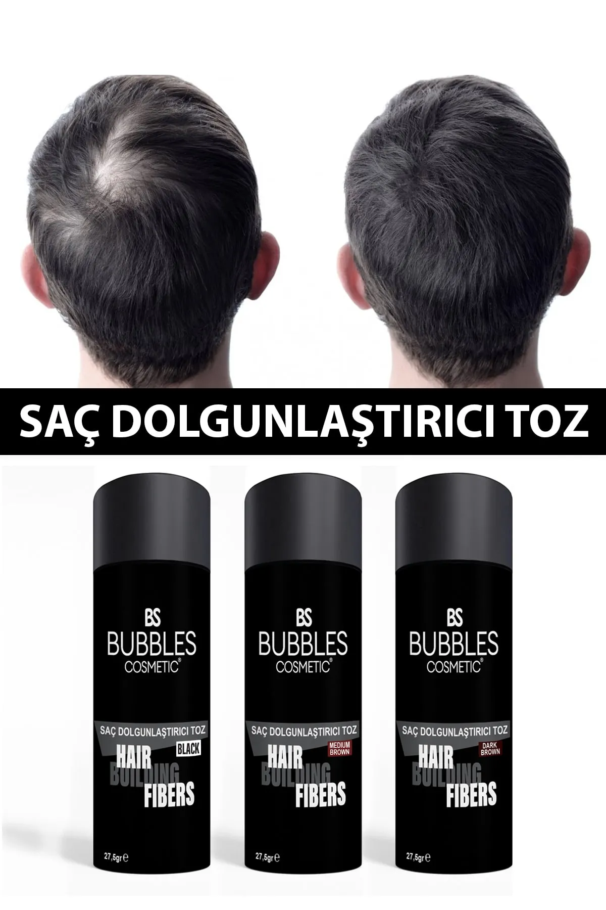Hair Thickening Fiber Topik Powder