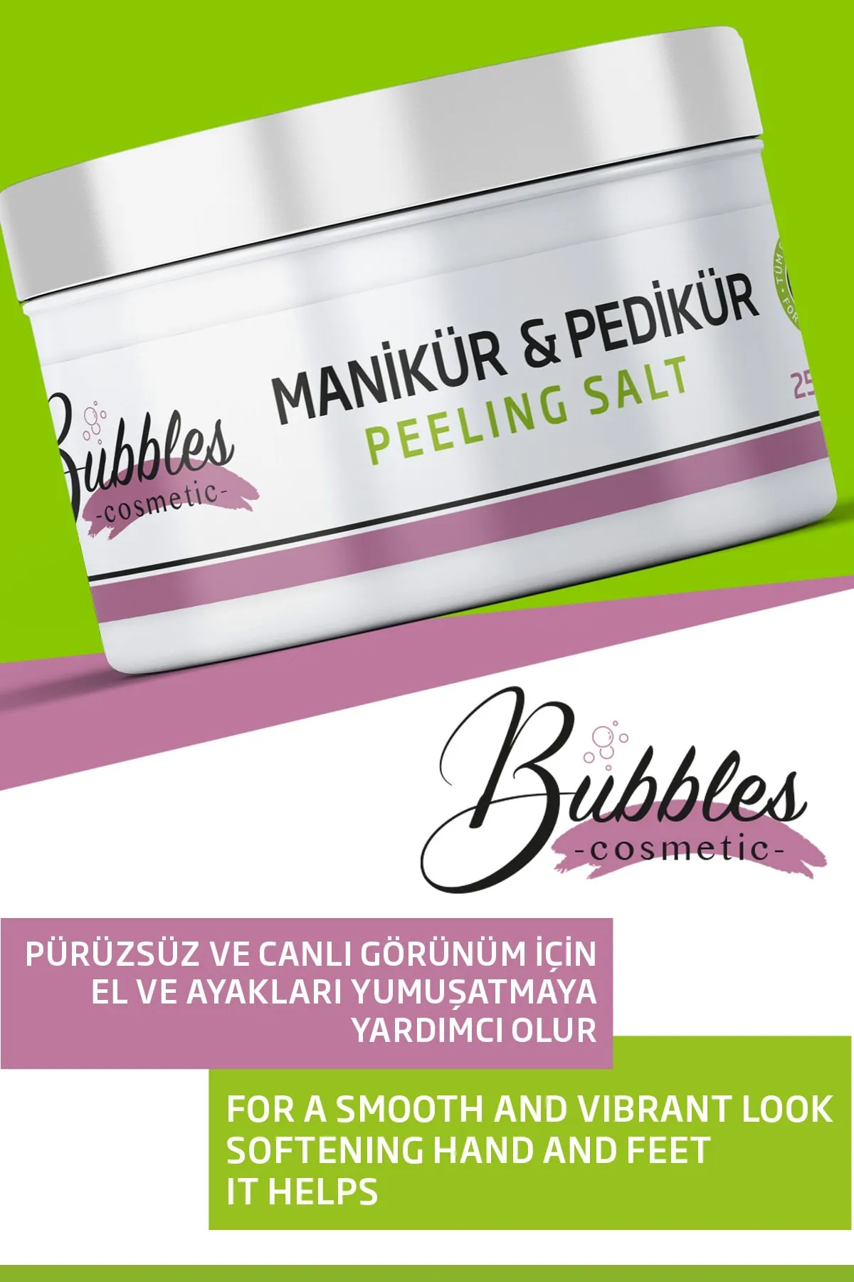 60-Second Quick, Easy, and Natural Manicure & Pedicure Peeling – 250g